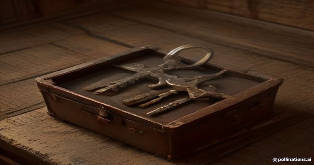 Iron chest and keys representing player-to-player secure item trades