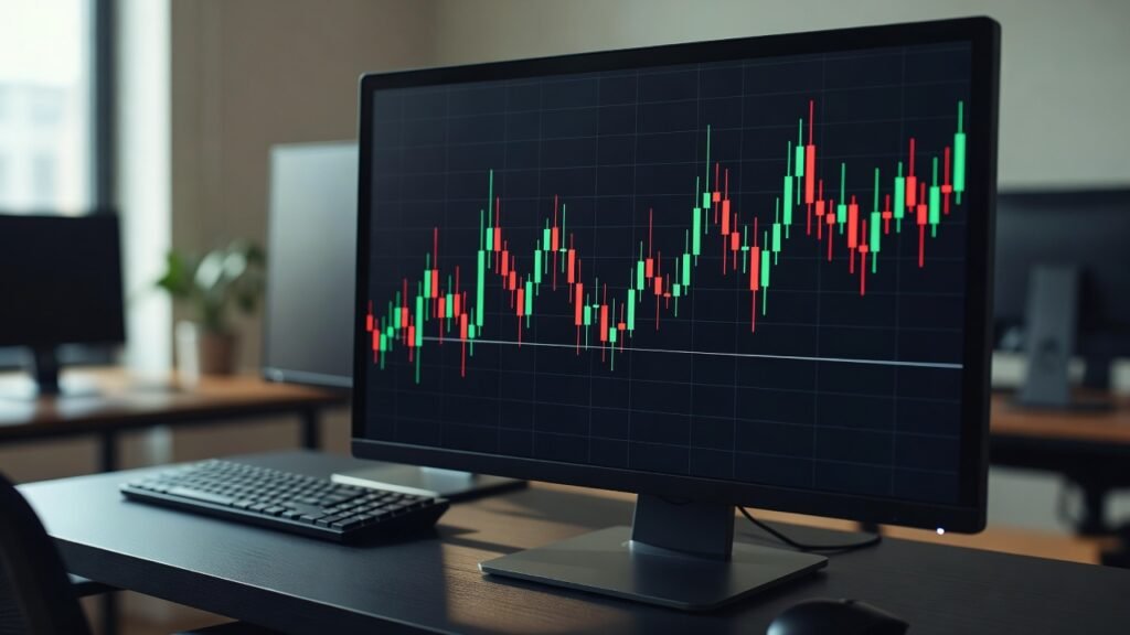live candle market in trading skill game