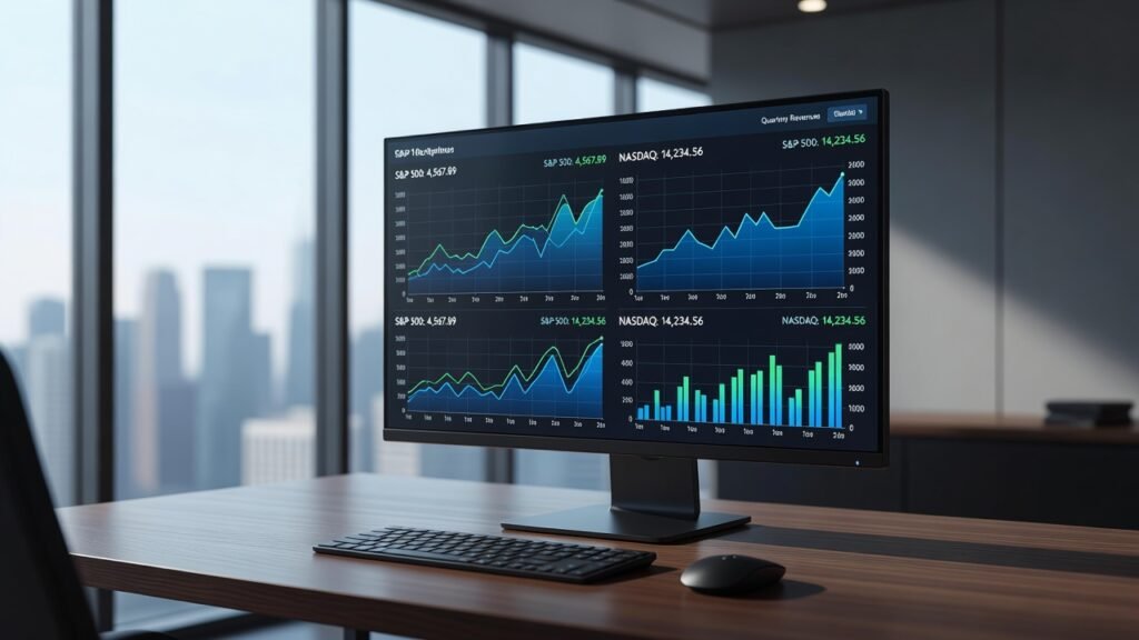 financial dashboard display for games crypto