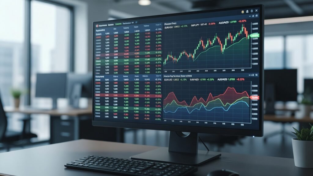 forex game market simulator dashboard view