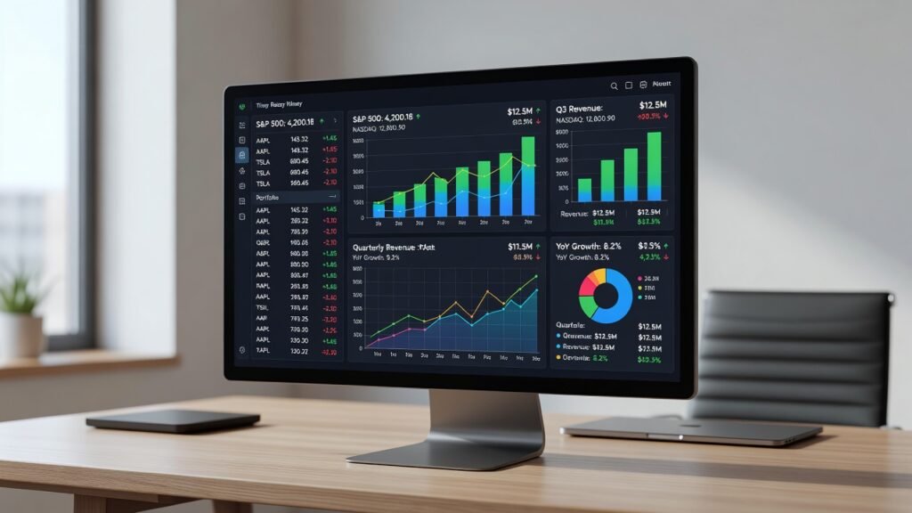 stock mock simulator risk metrics screen