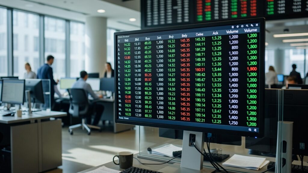 Live order book in real money game economy