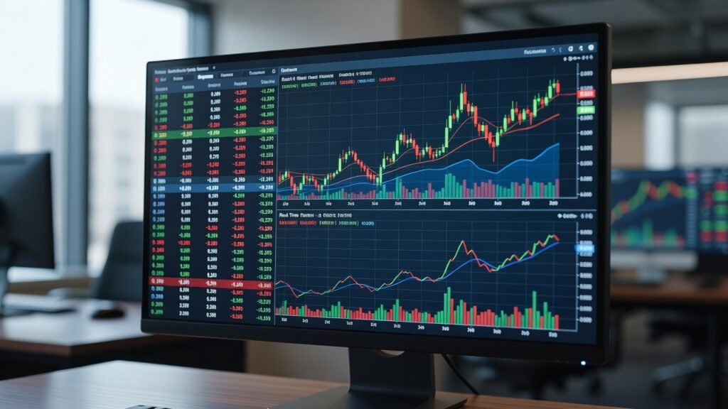 virtual stock market game live price dashboard
